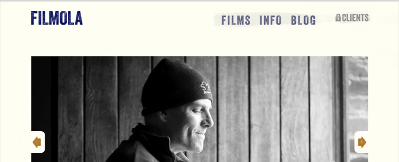 Filmola Filmographer Video Porfolio Website Design